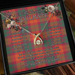 To My Beautiful Soulmate Necklace In Your Eyes I Have Found My Home Clan MacNab Ancient Tartan Wishbone Dancing Necklace