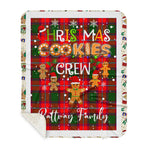 Personalized Gift Tartan Plaid Blanket Clan Rattray With Christmas Cookie Baking Crew Christmas Gift Sherpa Blanket, tartan sherpa blanket,buffalo plaid sherpa blanket,christmas sherpa blanket,Christmas Throw Blanket,green plaid sherpa blanket,green sherpa blanket