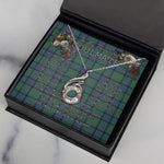To My Beautiful Soulmate Necklace In Your Eyes I Have Found My Home Clan Sinclair Hunting Ancient Tartan Rising Phoenix Necklace