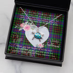 Sea Turtle Necklace Gift for My Beautiful Girlfriend Valentines Necklace Clan Brodie Hunting Tartan Blue Turtle Necklace