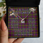 To My Beautiful Soulmate Necklace In Your Eyes I Have Found My Home Clan Carnegie Modern Tartan Wishbone Dancing Necklace