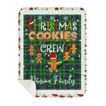 Personalized Gift Tartan Plaid Blanket Clan Duncan Modern With Christmas Cookie Baking Crew Christmas Gift Sherpa Blanket, tartan sherpa blanket,buffalo plaid sherpa blanket,christmas sherpa blanket,Christmas Throw Blanket,green plaid sherpa blanket,green sherpa blanket