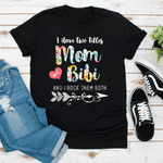 Scotstee Shop - First Mothers Day Shirt I Have Two Tittles Mom and Bibi Mother Day Shirts