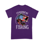 Scotstee Shop - Fishing America USA 4th of July I'd Rather Be Fishing 4th Of July Shirt