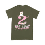 Flamingo Shirt 2nd Birthday Princess Llama Girl Llamazing 2 Years Old Party - Scotstee Shop