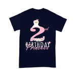 Flamingo Shirt 2nd Birthday Princess Llama Girl Llamazing 2 Years Old Party - Scotstee Shop