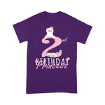 Flamingo Shirt 2nd Birthday Princess Llama Girl Llamazing 2 Years Old Party - Scotstee Shop