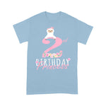 Flamingo Shirt 2nd Birthday Princess Llama Girl Llamazing 2 Years Old Party - Scotstee Shop