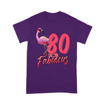 Flamingo Shirt 80 And Fabulous 80th Flamingo Birthday Gift - Scotstee Shop