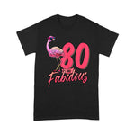 Flamingo Shirt 80 And Fabulous 80th Flamingo Birthday Gift - Scotstee Shop