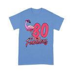 Flamingo Shirt 80 And Fabulous 80th Flamingo Birthday Gift - Scotstee Shop