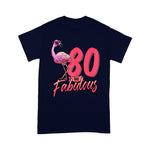 Flamingo Shirt 80 And Fabulous 80th Flamingo Birthday Gift - Scotstee Shop