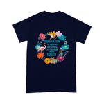 Flamingo Shirt Alice In Wonderland Floral Imagination Quote Alice In Wonderland Shirt - Scotstee Shop