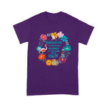 Flamingo Shirt Alice In Wonderland Floral Imagination Quote Alice In Wonderland Shirt - Scotstee Shop
