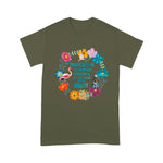 Flamingo Shirt Alice In Wonderland Floral Imagination Quote Alice In Wonderland Shirt - Scotstee Shop