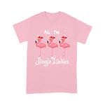 Flamingo Shirt All The Jingle Ladies Flamingo Drink Wine Christmas - Scotstee Shop