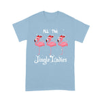 Flamingo Shirt All The Jingle Ladies Flamingo Drink Wine Christmas - Scotstee Shop
