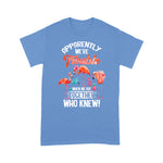 Flamingo Shirt Apparently We're Trouble Flamingo When We Are Together Who - Scotstee Shop
