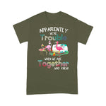 Flamingo Shirt Apparently We're Trouble When We Are Together Who Knew - Scotstee Shop