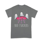 Flamingo Shirt Boo Flockers Funny Flamingo Ghost Halloween Costume Flamingo Halloween Shirt - Scotstee Shop