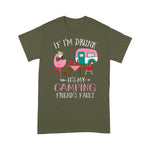 Flamingo Shirt Camper If Im Drunk Its My Camping Friends Fault Flamingo - Scotstee Shop