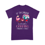 Flamingo Shirt Camper If Im Drunk Its My Camping Friends Fault Flamingo - Scotstee Shop