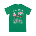 Flamingo Shirt Camper If Im Drunk Its My Camping Friends Fault Flamingo - Scotstee Shop