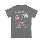 Flamingo Shirt Camper If Im Drunk Its My Camping Friends Fault Flamingo - Scotstee Shop