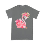 Flamingo Shirt Cute Pink Dreaming Girl Baby Flamingo With Flowers - Scotstee Shop