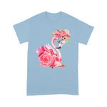 Flamingo Shirt Cute Pink Dreaming Girl Baby Flamingo With Flowers - Scotstee Shop