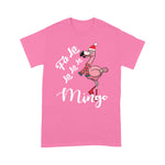 Flamingo Shirt Cute Pink Flamingo Santa Hat Merry Christmas - Scotstee Shop