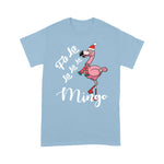 Flamingo Shirt Cute Pink Flamingo Santa Hat Merry Christmas - Scotstee Shop