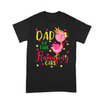 Flamingo Shirt Dad Of The Flamazing Girl Cute Flamingo Dad Birthday - Scotstee Shop