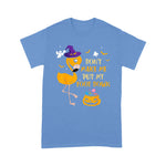 Flamingo Shirt Dont Make Me Put My Foot Down Flamingo Witch Hat Halloween Flamingo Halloween Shirt - Scotstee Shop