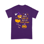 Flamingo Shirt Dont Make Me Put My Foot Down Flamingo Witch Hat Halloween Flamingo Halloween Shirt - Scotstee Shop