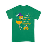 Flamingo Shirt Dont Make Me Put My Foot Down Flamingo Witch Hat Halloween Flamingo Halloween Shirt - Scotstee Shop