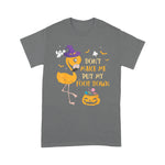 Flamingo Shirt Dont Make Me Put My Foot Down Flamingo Witch Hat Halloween Flamingo Halloween Shirt - Scotstee Shop