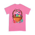 Flamingo Shirt Easter Flamingo Basket Eggs - Scotstee Shop