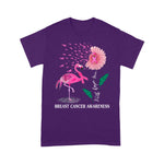 Flamingo Shirt Faith Hope Love Pink Flamingo Ribbon Breast Cancer Awareness Faith Breast Cancer Shirts Breast Cancer Awareness t shirts - Scotstee Shop