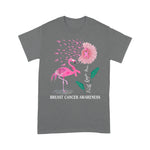 Flamingo Shirt Faith Hope Love Pink Flamingo Ribbon Breast Cancer Awareness Faith Breast Cancer Shirts Breast Cancer Awareness t shirts - Scotstee Shop