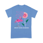 Flamingo Shirt Faith Hope Love Pink Flamingo Ribbon Breast Cancer Awareness Faith Breast Cancer Shirts Breast Cancer Awareness t shirts - Scotstee Shop