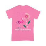 Flamingo Shirt Faith Hope Love Pink Flamingo Ribbon Breast Cancer Awareness Faith Breast Cancer Shirts Breast Cancer Awareness t shirts - Scotstee Shop
