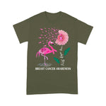 Flamingo Shirt Faith Hope Love Pink Flamingo Ribbon Breast Cancer Awareness Faith Breast Cancer Shirts Breast Cancer Awareness t shirts - Scotstee Shop