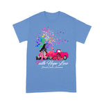 Flamingo Shirt Faith Hope Love Pumpkin Truck Tree Gnome Breast Cancer Faith Breast Cancer Shirts - Scotstee Shop
