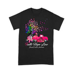 Flamingo Shirt Faith Hope Love Pumpkin Truck Tree Gnome Breast Cancer Faith Breast Cancer Shirts - Scotstee Shop