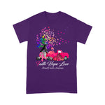 Flamingo Shirt Faith Hope Love Pumpkin Truck Tree Gnome Breast Cancer Faith Breast Cancer Shirts - Scotstee Shop