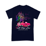 Flamingo Shirt Faith Hope Love Pumpkin Truck Tree Gnome Breast Cancer Faith Breast Cancer Shirts - Scotstee Shop