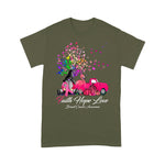 Flamingo Shirt Faith Hope Love Pumpkin Truck Tree Gnome Breast Cancer Faith Breast Cancer Shirts - Scotstee Shop