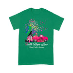 Flamingo Shirt Faith Hope Love Pumpkin Truck Tree Gnome Breast Cancer Faith Breast Cancer Shirts - Scotstee Shop