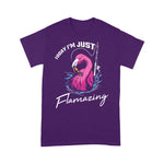 Flamingo Shirt Fishing Flamingo Angler Flamazing Cool Bird Fisherman Gift - Scotstee Shop